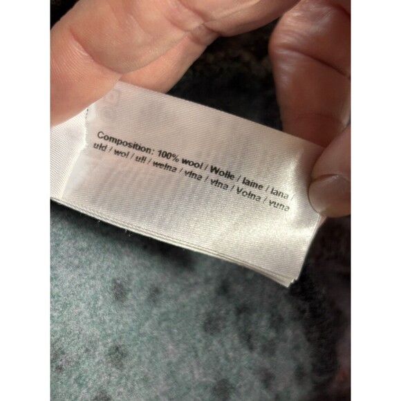 Ivko Wool Cardigan Jacket Grey Floral XXL Zip Front Long Sleeve Embroidered - Picture 5 of 16